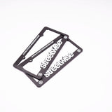 Streetwise Car License Plate 2 Pack Bundle (Black)