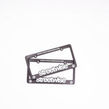 Streetwise Car License Plate 2 Pack Bundle (Black)