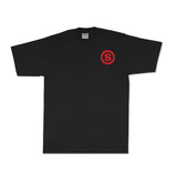 "S" Logo T-Shirt (Black/Red)