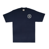 "S" Logo T-Shirt (Navy/Grey)