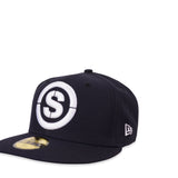 S Logo New Era Fitted Hat 59Fifty (Navy Blue)