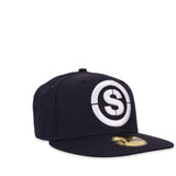 S Logo New Era Fitted Hat 59Fifty (Navy Blue)