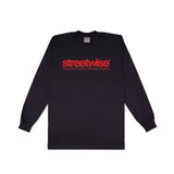 Stencil Long Sleeve (Black/Red)