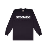 Stencil Long Sleeve (Navy)