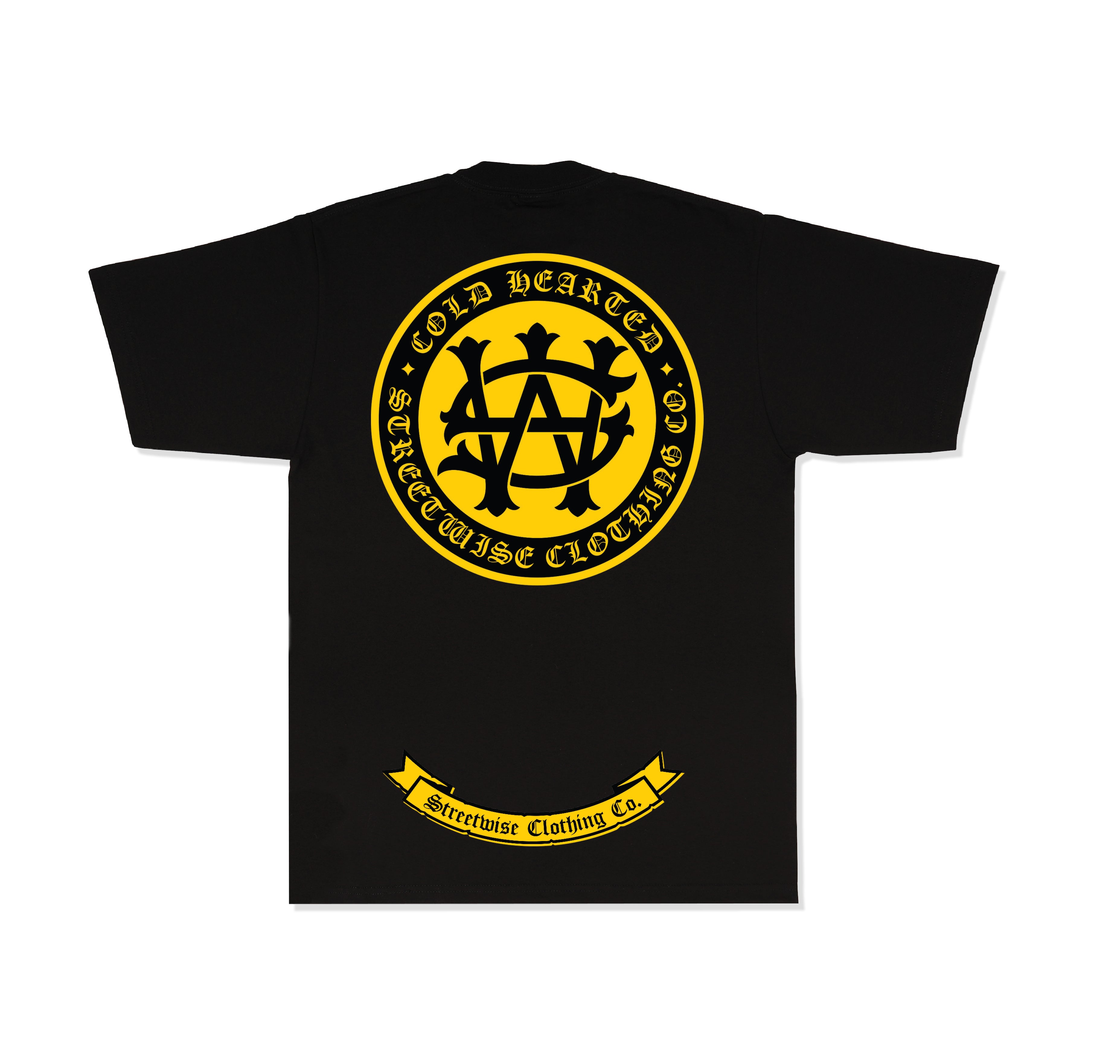 ★BADBLOOD★ Oval Logo T-Shirt Black Purple Brand Washed Gothic Flame T-Shirt – Puffer Reds