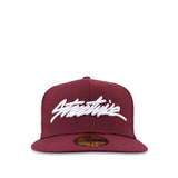 The Flow New Era Fitted Hat 59Fifty (Burgundy)