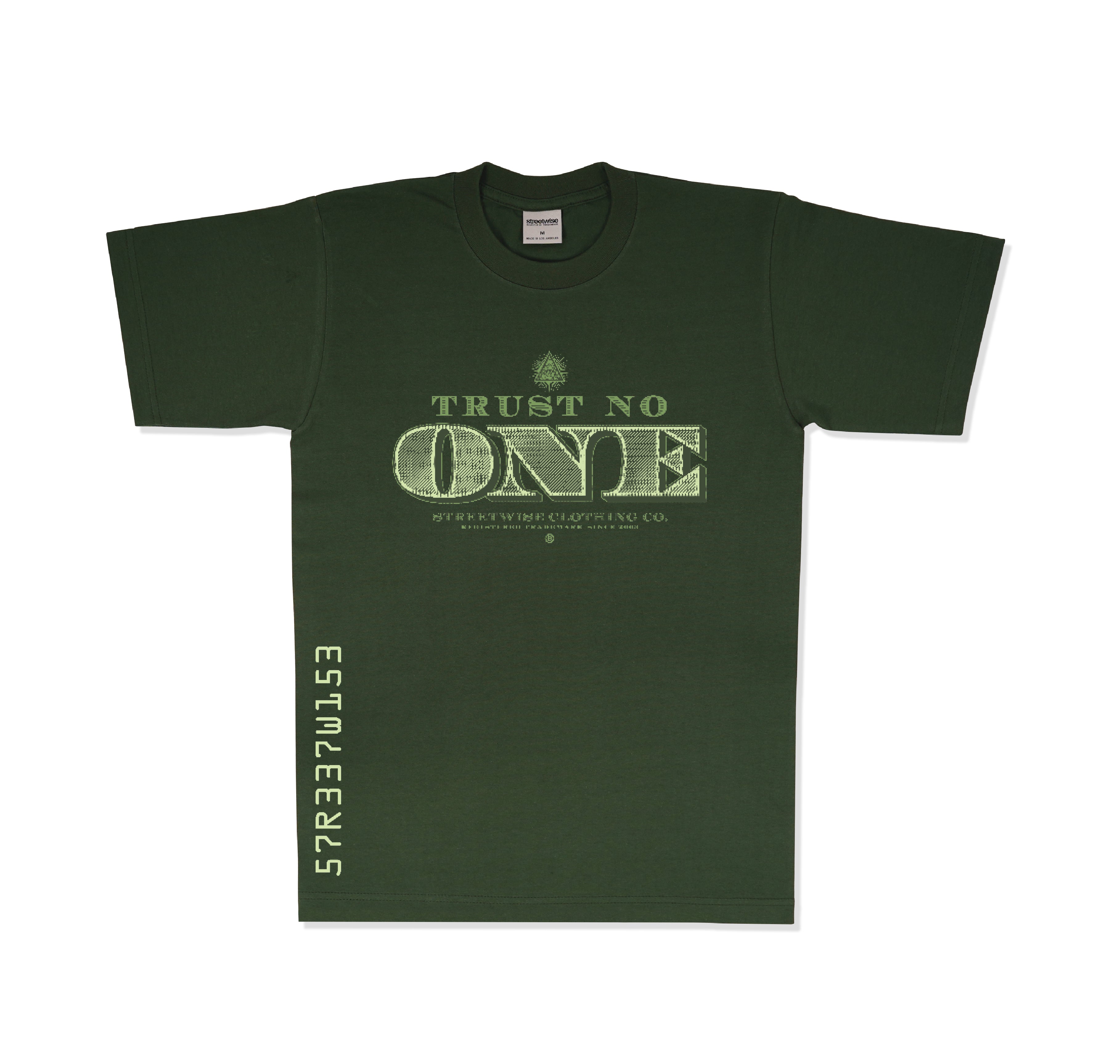 Tru$t No One T-Shirt (White) | Streetwise Gear – Streetwise