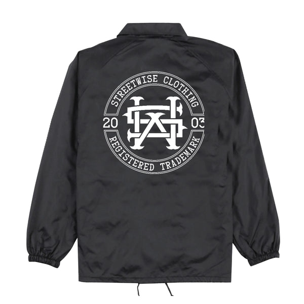 monogram jacket black