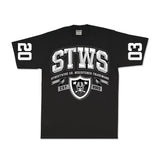 Black & Silver T-Shirt (Black)