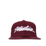 The Flow New Era Fitted Hat 59Fifty (Burgundy)