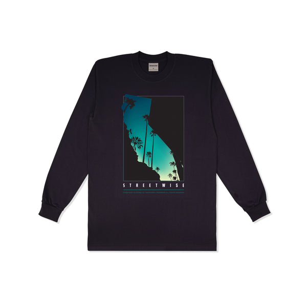 Cali Palms Long Sleeve (Black)