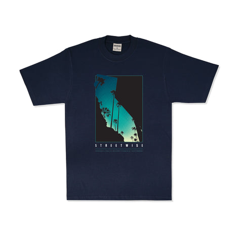 Cali Palms T-Shirt (Navy)