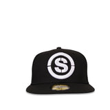 S Logo New Era Fitted Hat 59Fifty (Black)