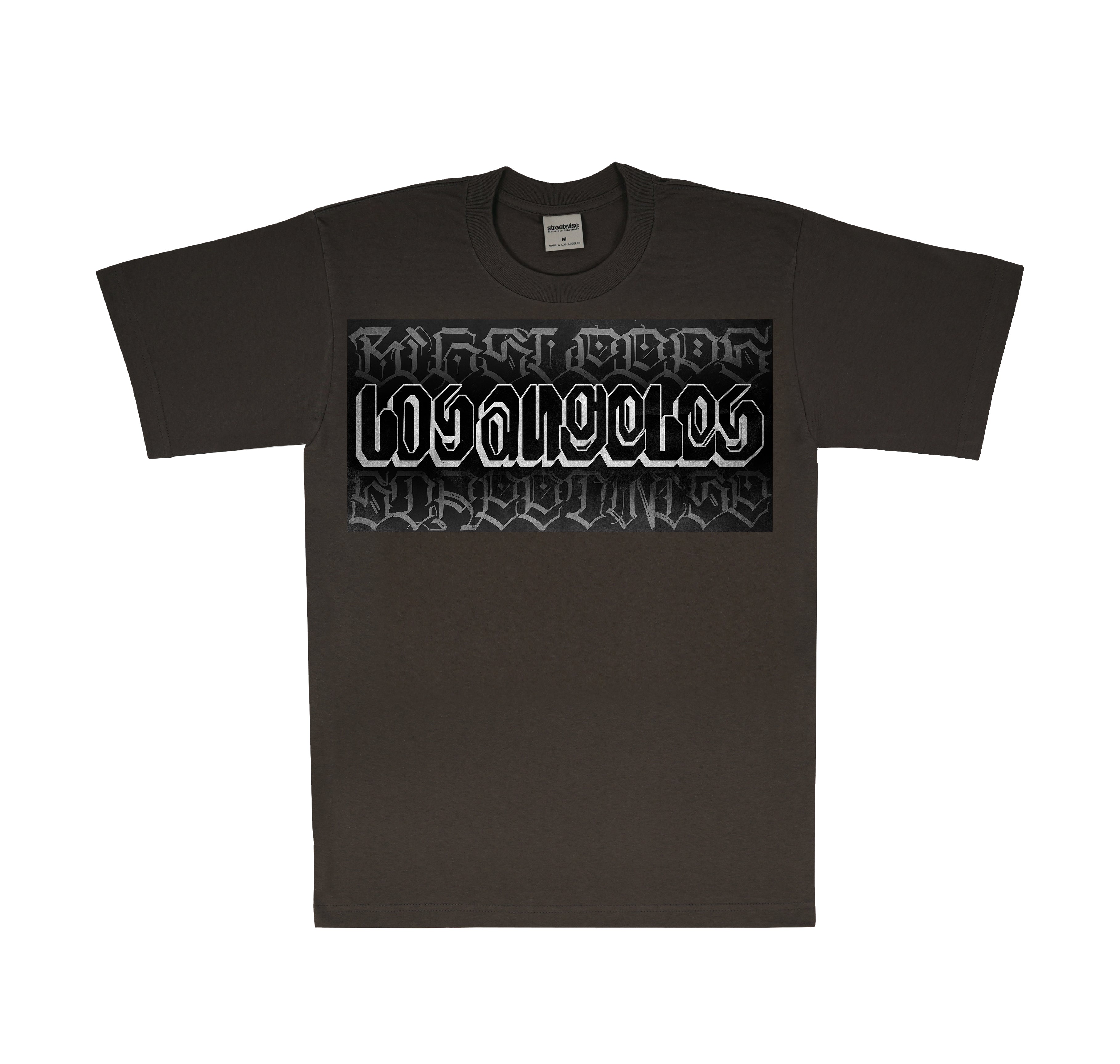 L.A. Block T-Shirt (Charcoal) – Streetwise Clothing