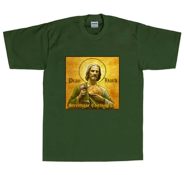 PRAY HARD T-Shirt (Green)