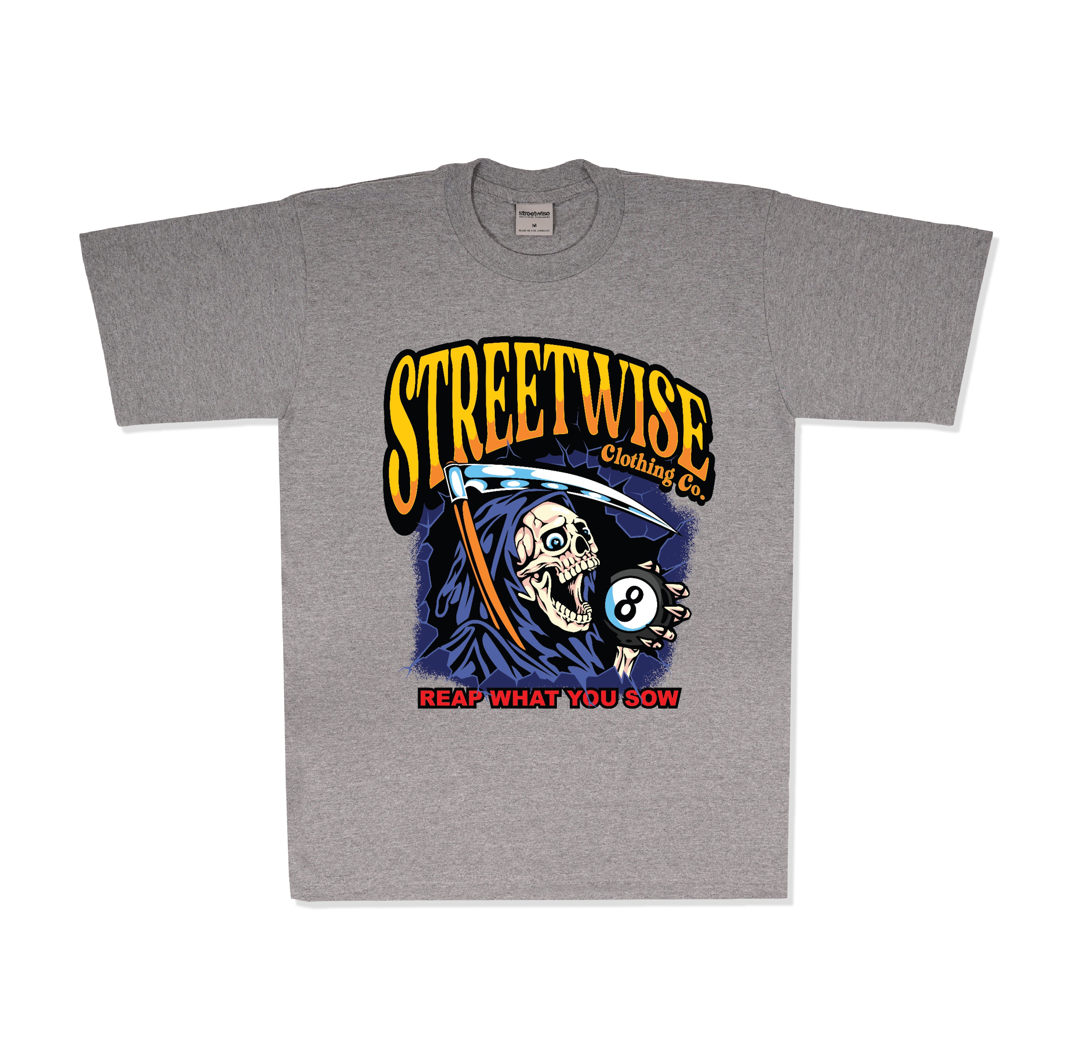 Reaper T-Shirt (Grey) – Streetwise Clothing