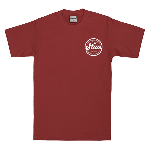 Running Circles T-Shirt (Burgundy)