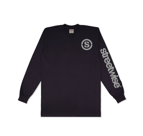 "S" Logo Long Sleeve (Black/Grey)