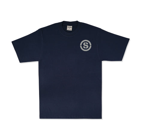 "S" Logo T-Shirt (Navy/Grey)