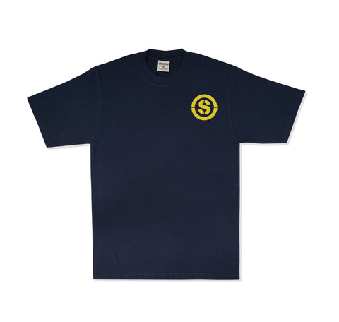 "S" Logo T-Shirt (Navy/Gold)