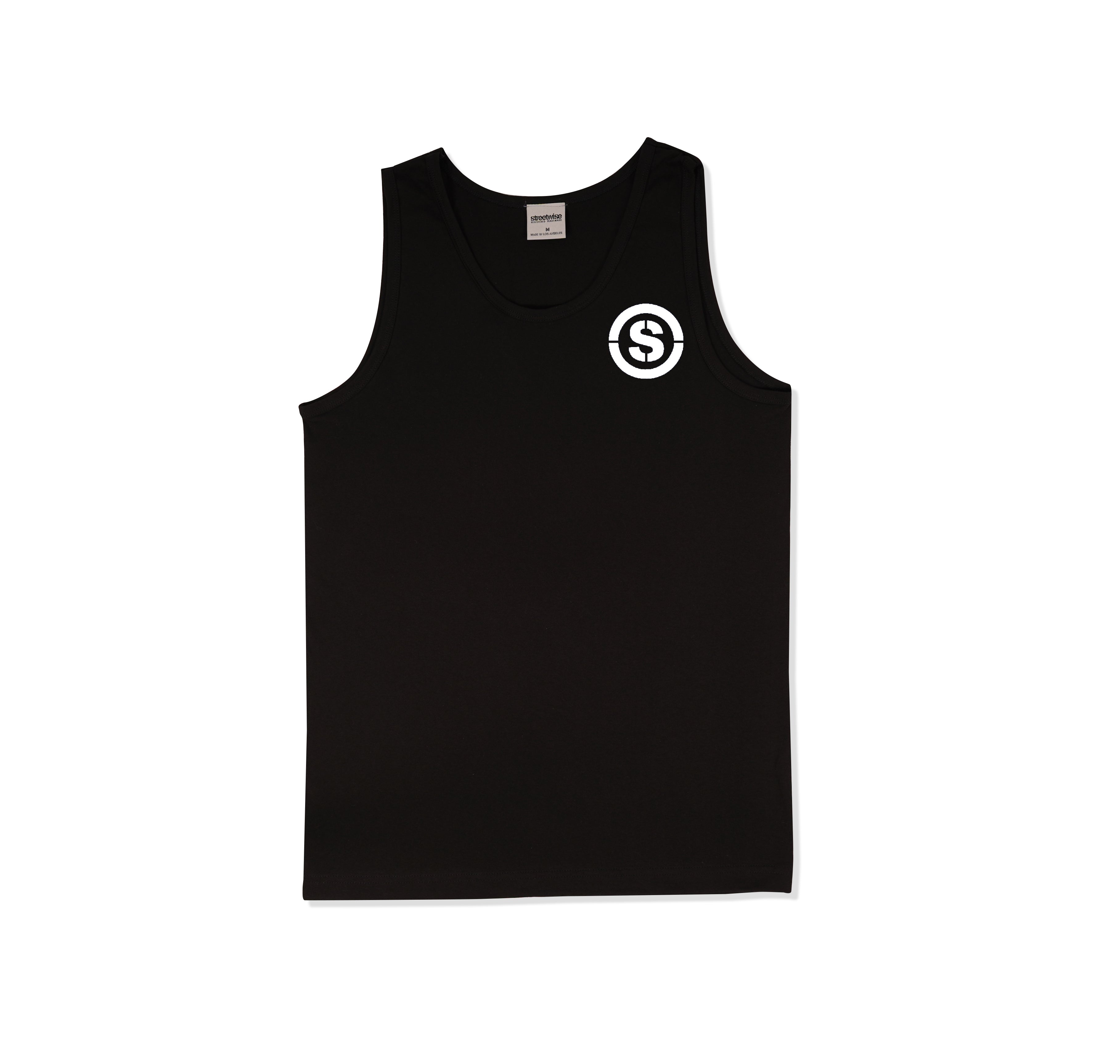 トップス BACK EMBLEM LOOSE FIT TANKTOP - BLACK Gemi Logo Tank | GUESS Factory
