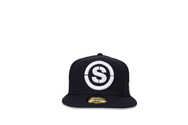 S Logo New Era®  Navy SIZE：7-5/8 S Logo New Era Fitted Hat 59Fifty (Navy Blue) – Streetwise Clothing