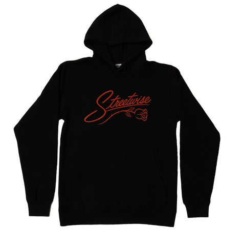 Street Flor Women Hoodie (Black)