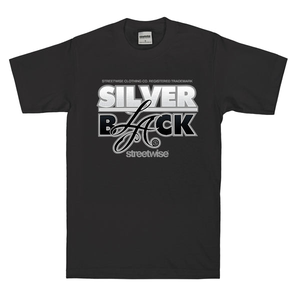 Silver & Black T-Shirt (Black)