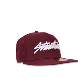 The Flow New Era Fitted Hat 59Fifty (Burgundy)