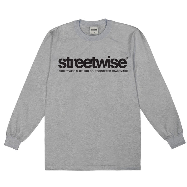 Stencil Long Sleeve (Grey)