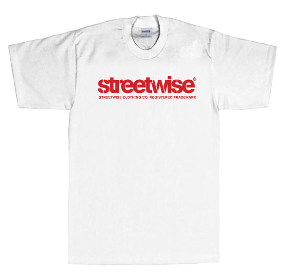 Stencil T-Shirt (White/Red)