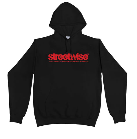 Stencil Hoodie (Black/Red)