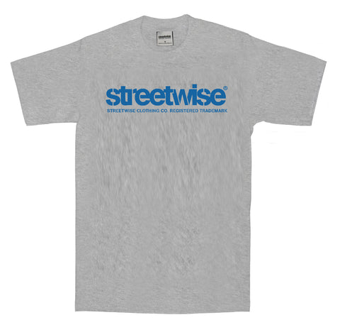 Stencil T-Shirt (Grey/Royal)