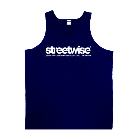 Stencil Tank (Navy)