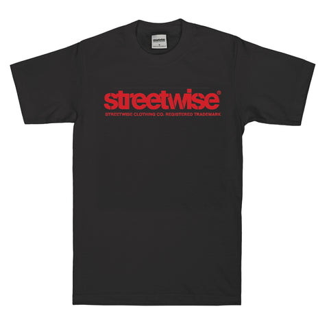 Stencil T-Shirt (Black/Red)