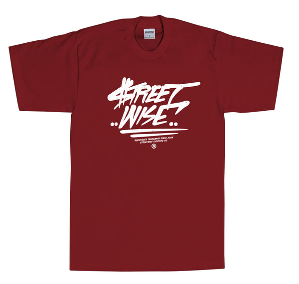 STREET TAG T-shirt (Burgundy)