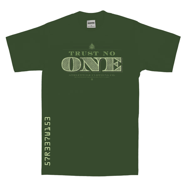 Tru$t No One T-Shirt (Hunter Green)