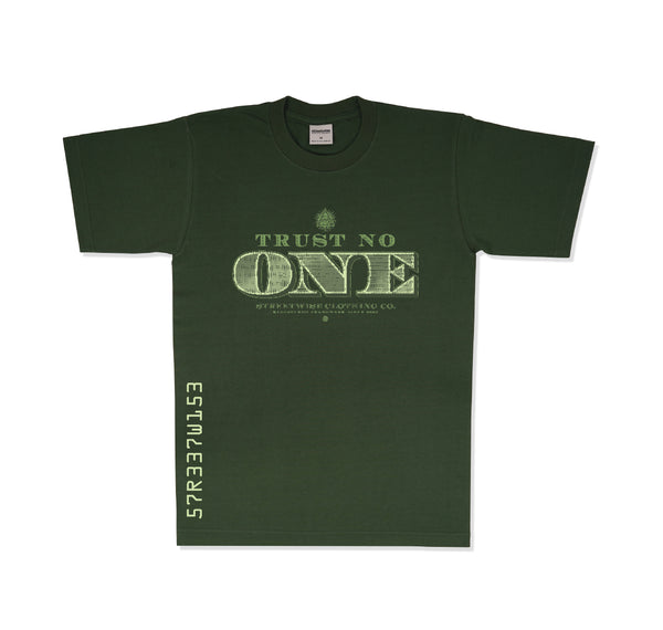 Tru$t No One T-Shirt (Hunter Green)