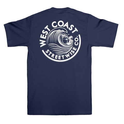 Wave Coast T-Shirt (Navy)