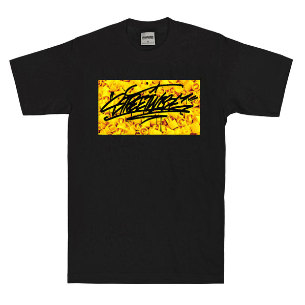 Yellow Tips T-Shirt (Black)