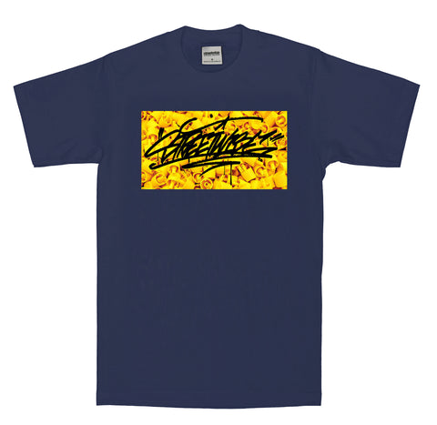 Yellow Tips T-Shirt (Navy)