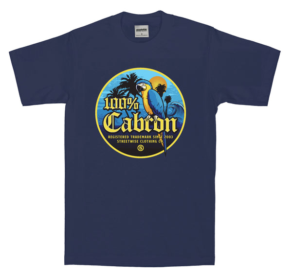 100% CABRONES T-Shirt (Navy)