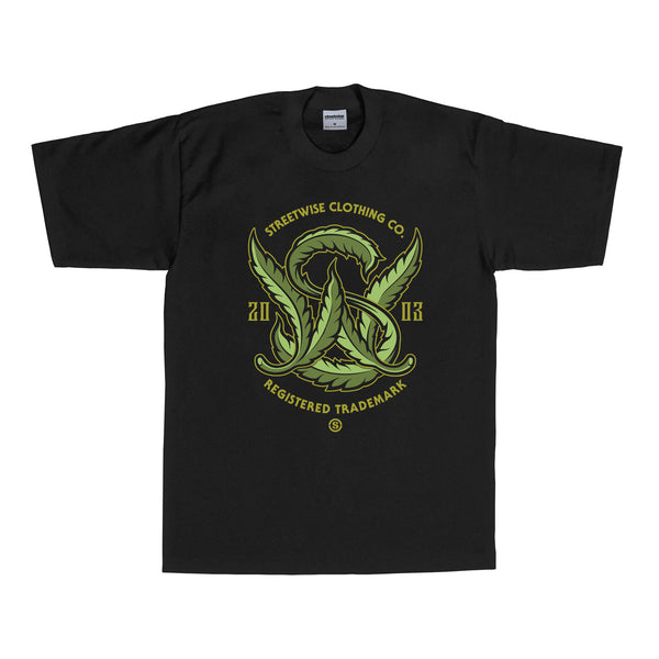 Leafy Green T-Shirt (Black)