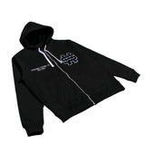 STWS Fleece Zip Up Hoodie (Black)