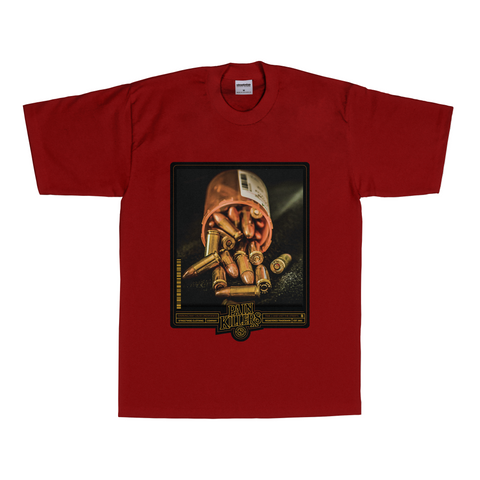 Pain Killers T-Shirt (Burgundy)