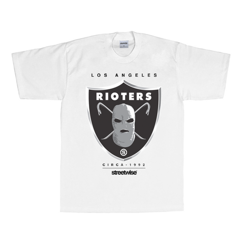 Rioters T-Shirt (White) | Classics | Streetwise Clothing